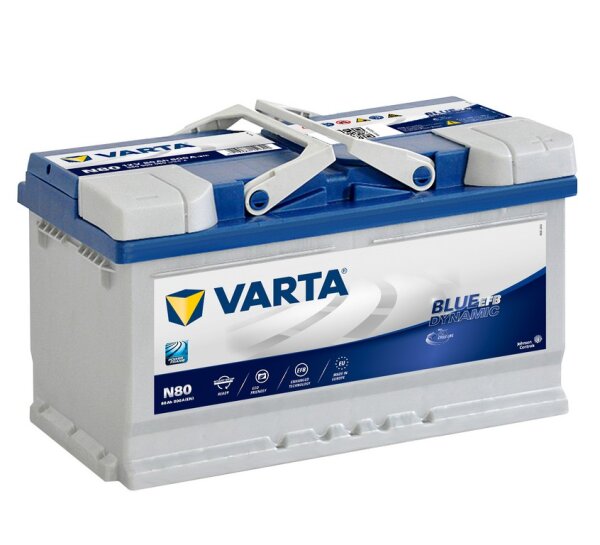 Varta N80 - Starter battery Blue Dynamic EFB / 12V / 80Ah / 800A