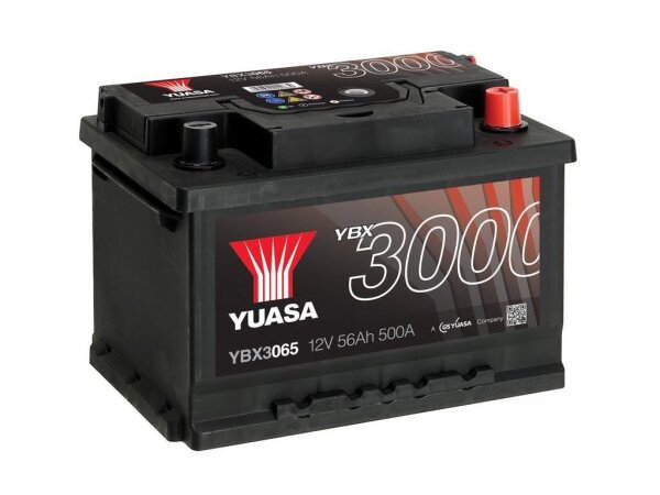 YUASA YBX3065 Starterbatterie 12 V 56 Ah 500 A (EN)