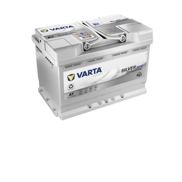 Varta A7 - Auto battery Silver Dynamic  -12V / 70Ah / 760A/ AGM XEV